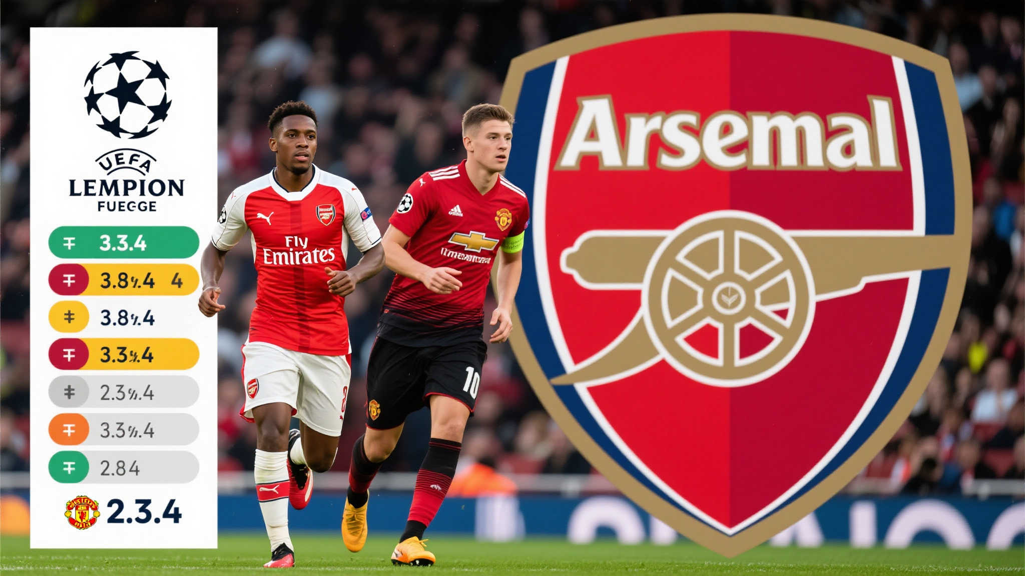 欧洲赛场积分排名:阿森纳位居第4,曼联紧随其后 欧洲赛场积分排名:阿森纳位居第4,曼联紧随其后